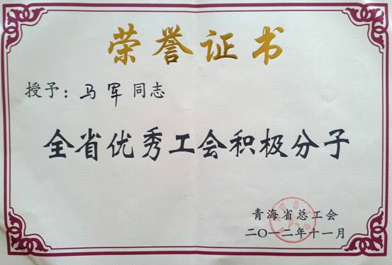 省物產(chǎn)集團工會優(yōu)秀個人、模范集體榮獲省總工會表彰